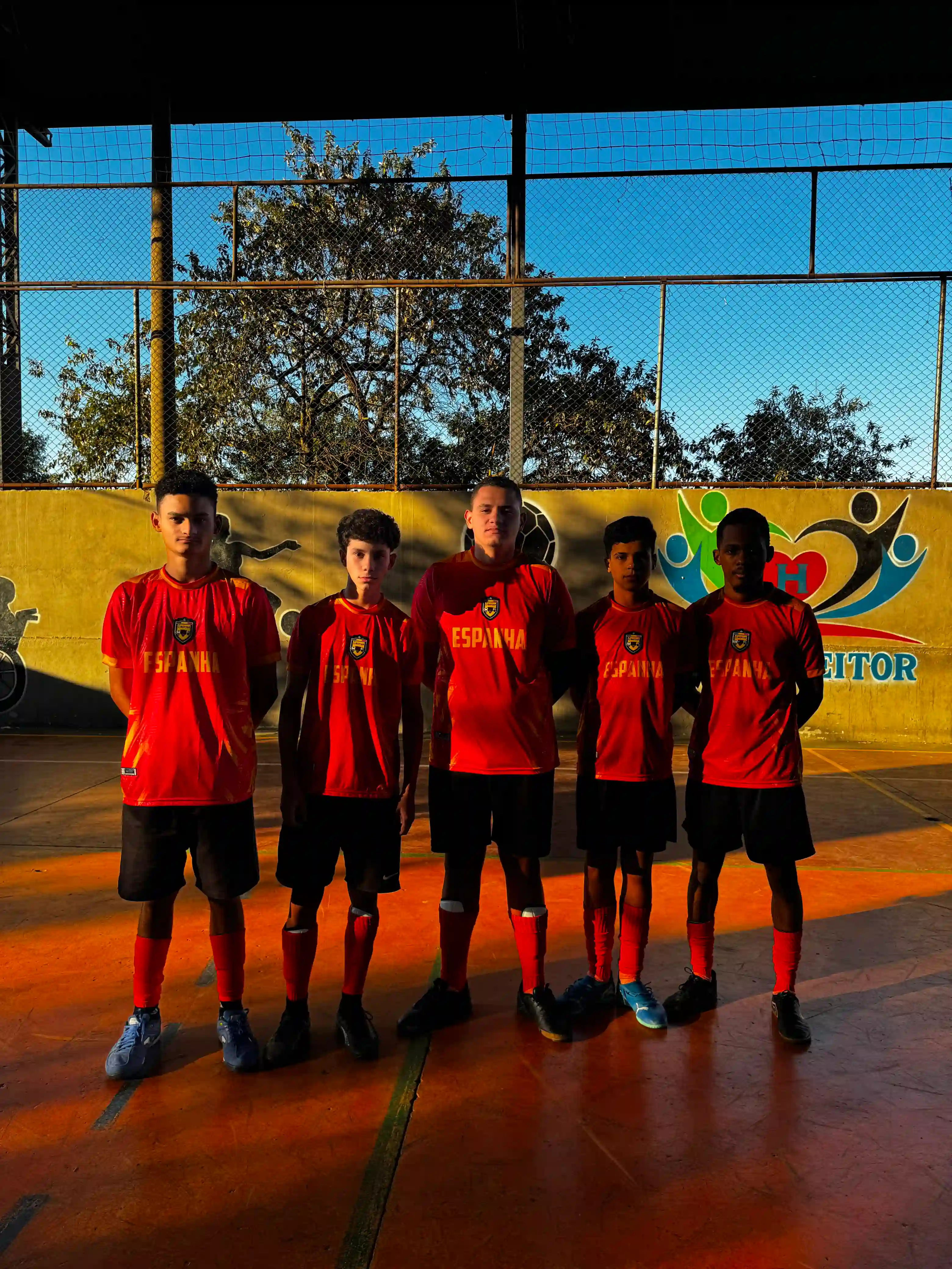 Registro visual da seleção Espanha na Copa do Mundo Libertar