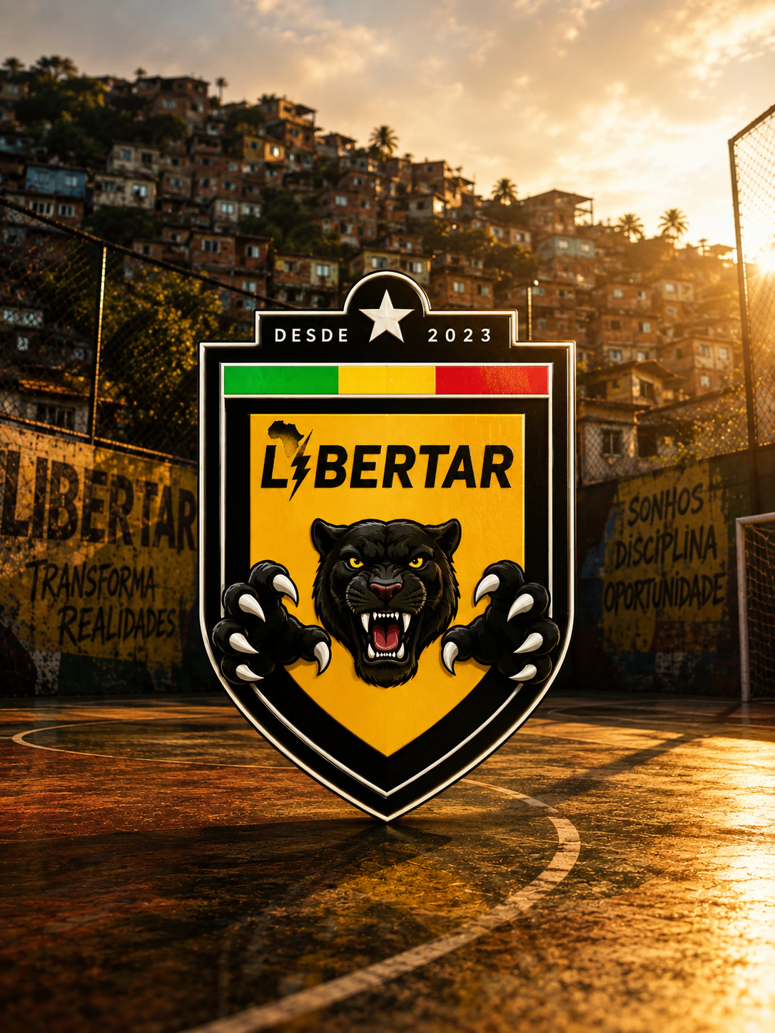 Camisa do Desportivo Libertar em destaque